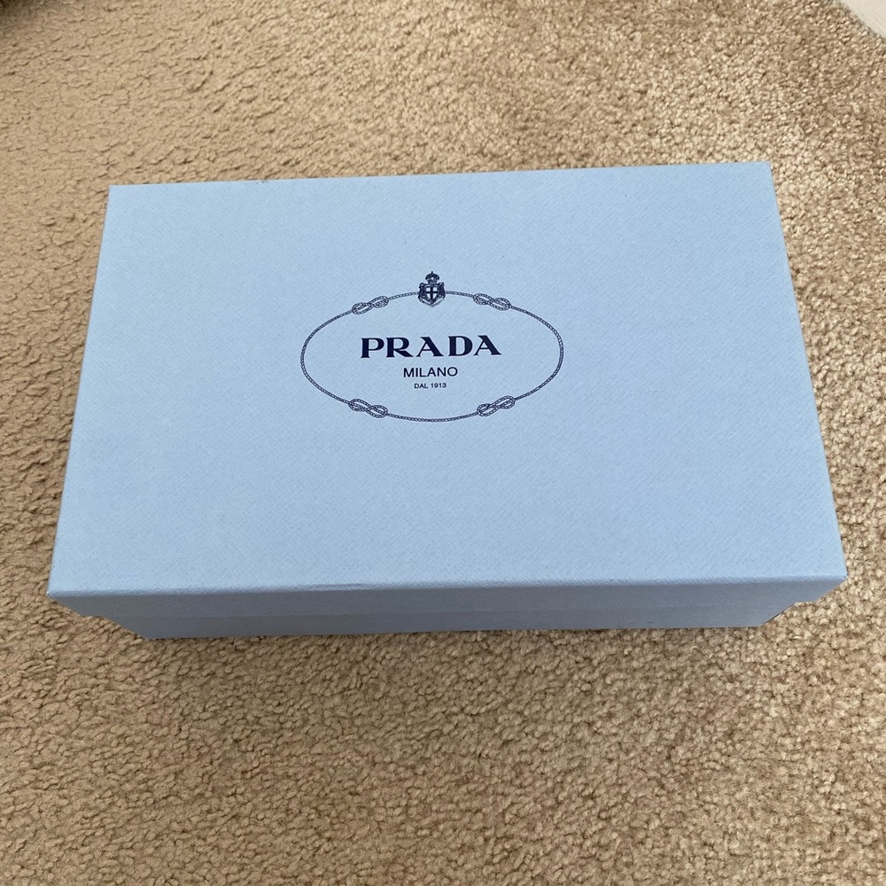 Authentic Prada Shoe Box Storage w/ Tissue Papers